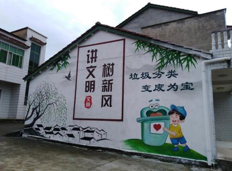 进贤墙绘是现在流行的墙体广告