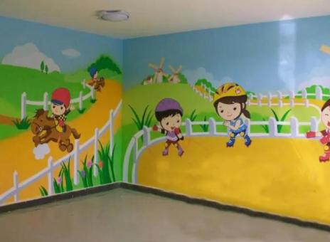 进贤幼儿园墙体彩绘制作流程及注意事项