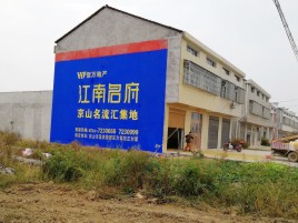 进贤农村墙体广告在不同形式上面展现的不同特色
