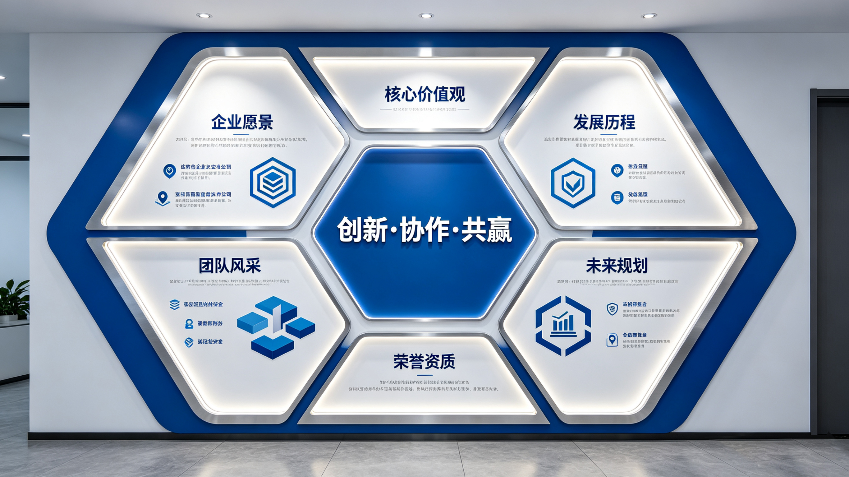 进贤企业文化墙六边形避坑指南（新手常犯5个错误）